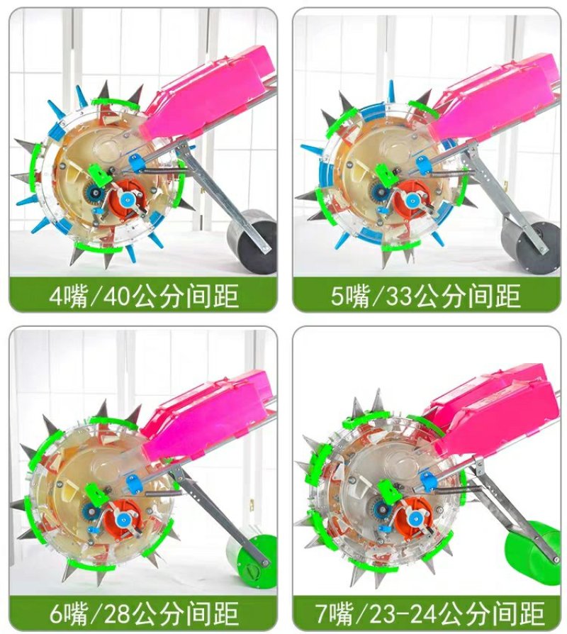 播种机手推式滚轮播种机器花生玉米大豆蔬菜种多功能点播机精