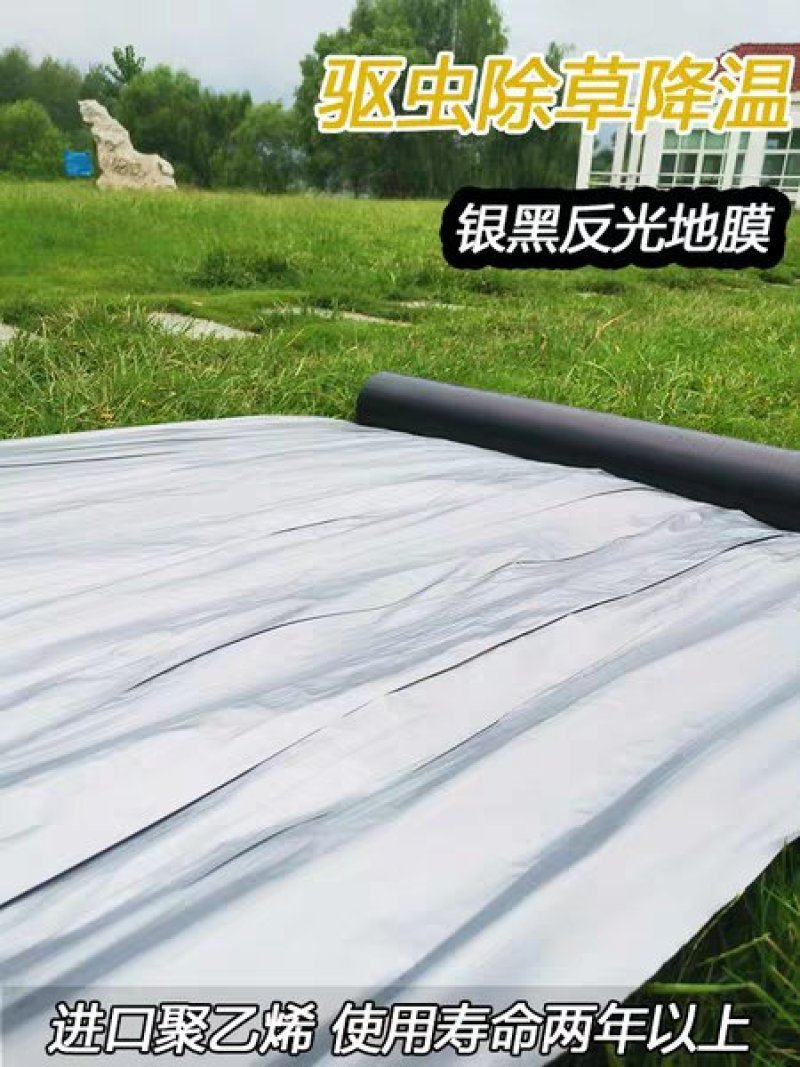 地白膜地膜塑料膜厚0.6到1.4。面宽可选。一卷11斤价
