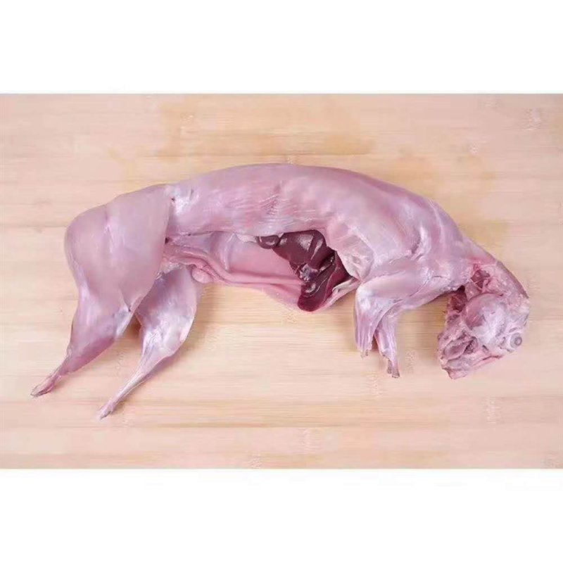 兔肉扒皮兔肉现杀现宰，獭兔肉兔，兔头