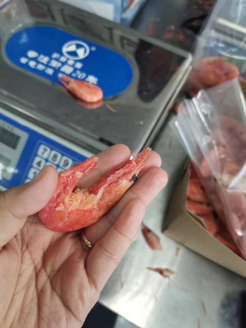 北极虾小包装头籽腹籽混合。可根据要求加工定制