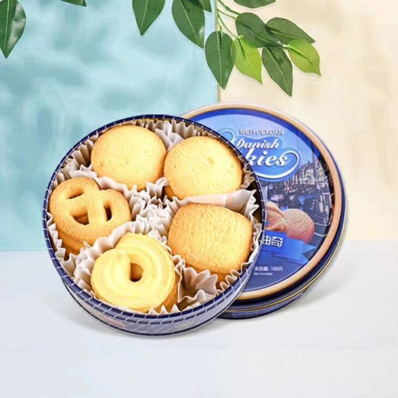 美轩香浓奶油小罐蓝罐饼干