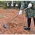 户外农具工具长柄不锈钢锄头加厚全钢耙子挖土种菜除草