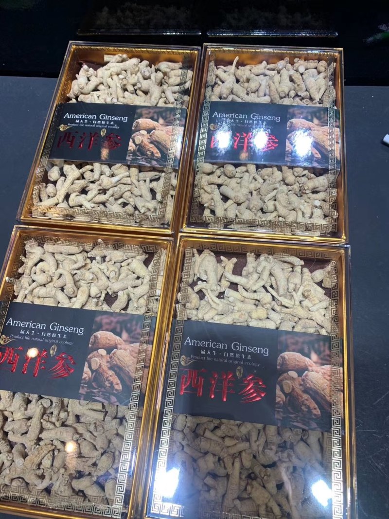 各种规格西洋参，小礼盒装，净重250克装。
