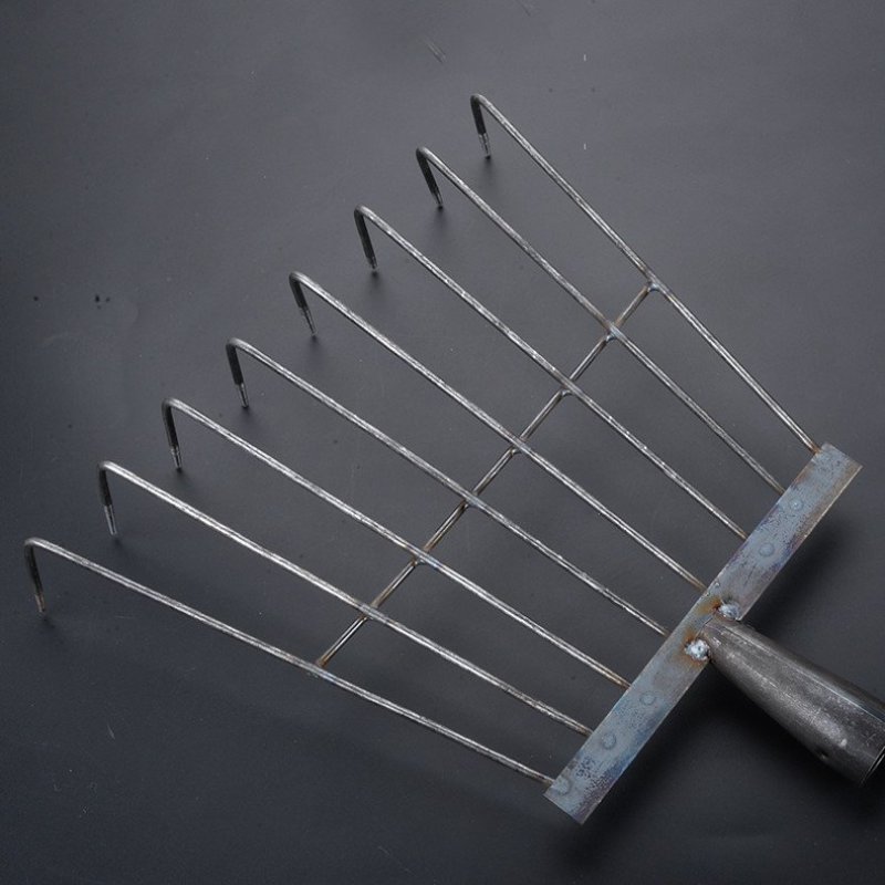 八齿耙农具园林工具耙子手工焊接【一个包邮】