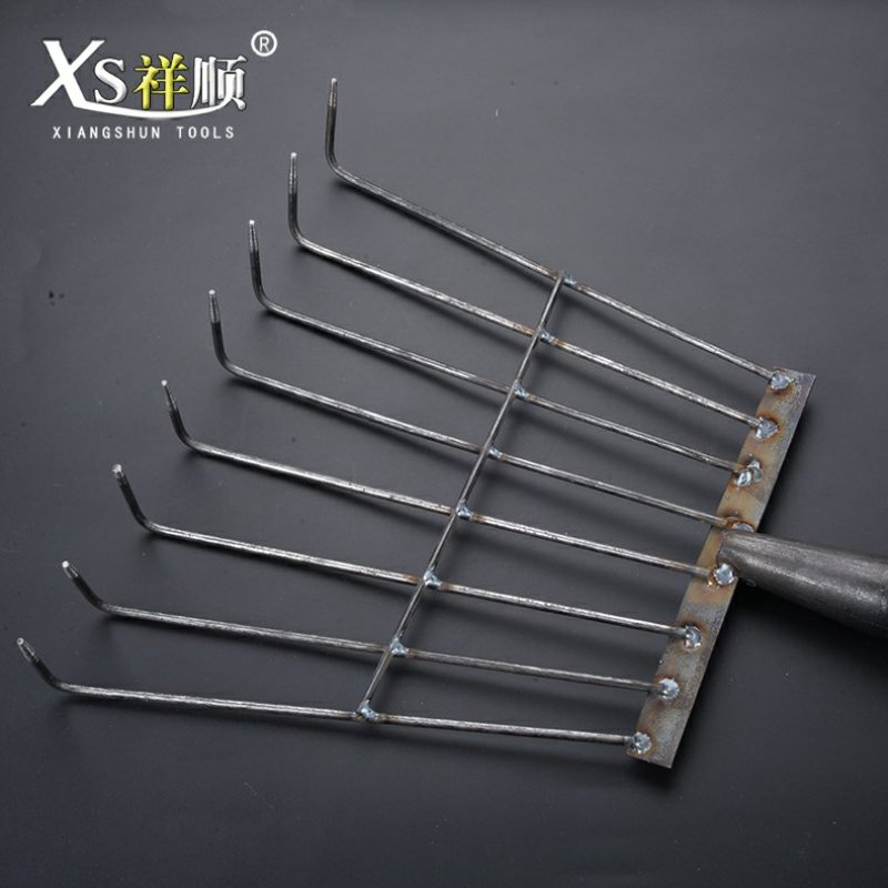 八齿耙农具园林工具耙子手工焊接【一个包邮】