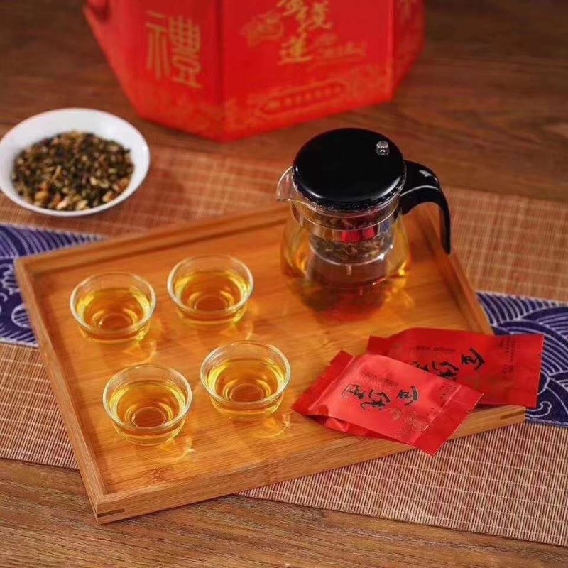 特价【金线莲养肝茶】八角桶一桶60泡半斤装送茶壶一个