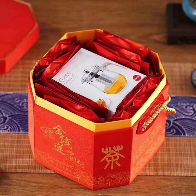 特价【金线莲养肝茶】八角桶一桶60泡半斤装送茶壶一个