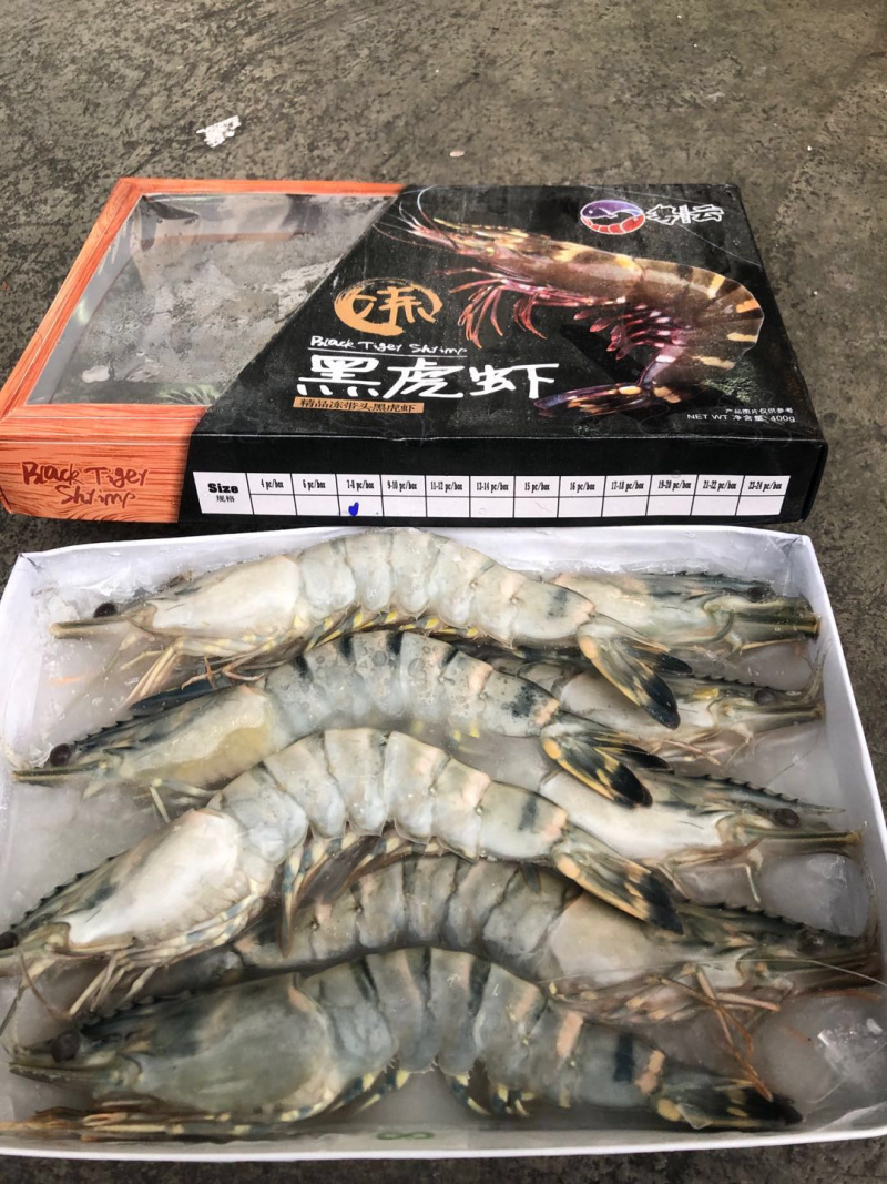 越南草虾正关带票证件齐全每件10盒净重400