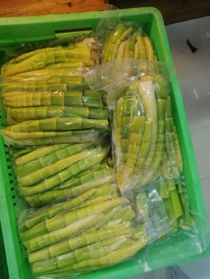 陕西安康野山笋鲜笋净菜上车保鲜发货按需分拣打包供应餐饮酒店