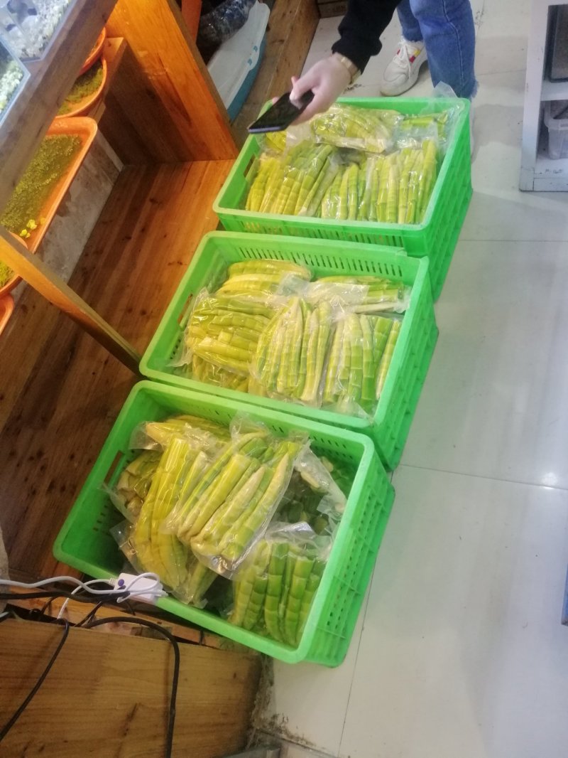 陕西安康野山笋鲜笋净菜上车保鲜发货按需分拣打包供应餐饮酒店