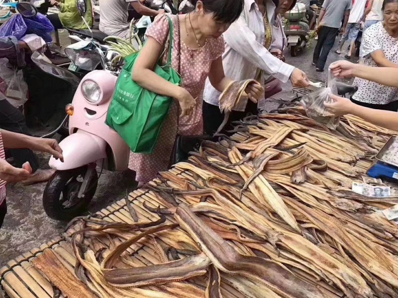 鳗鱼干深海鳗鱼干九成干下单送广告布录音