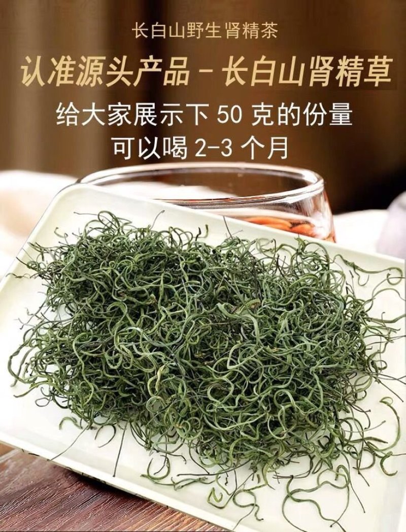 肾精草茶养生茶长白山野生肾精茶男性冬季关东特产可配枸杞