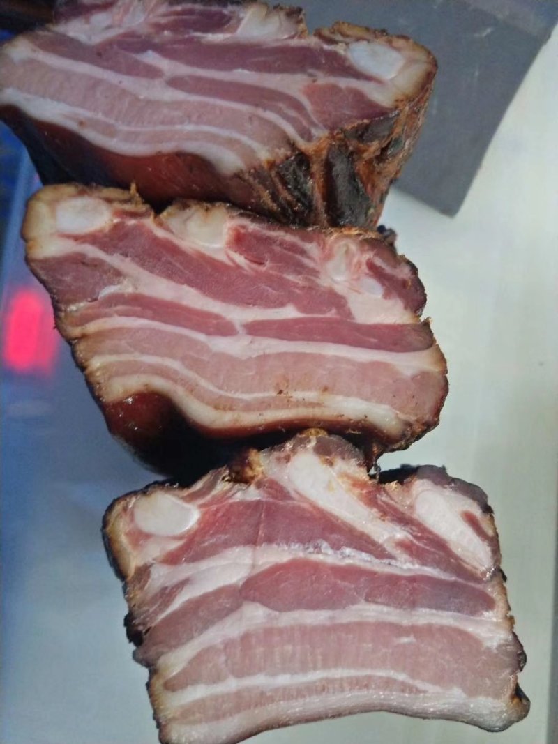 烟熏五花肉腊肉(还有红五花。风干五花。可打真空