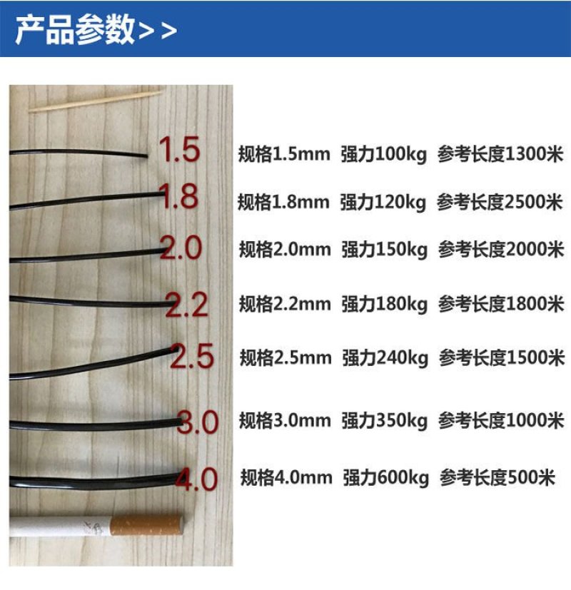 塑钢线（直销包邮）高强度塑钢线压膜线托幕线大棚线百香