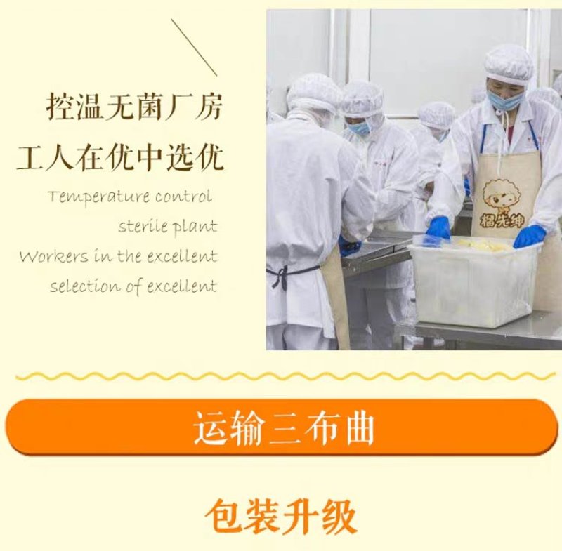泰国金枕头榴莲肉无核3KG速冻榴莲果肉泥冰榴莲酱烘培冷冻