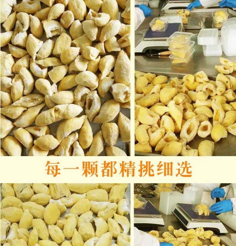 泰国金枕头榴莲肉无核3KG速冻榴莲果肉泥冰榴莲酱烘培冷冻