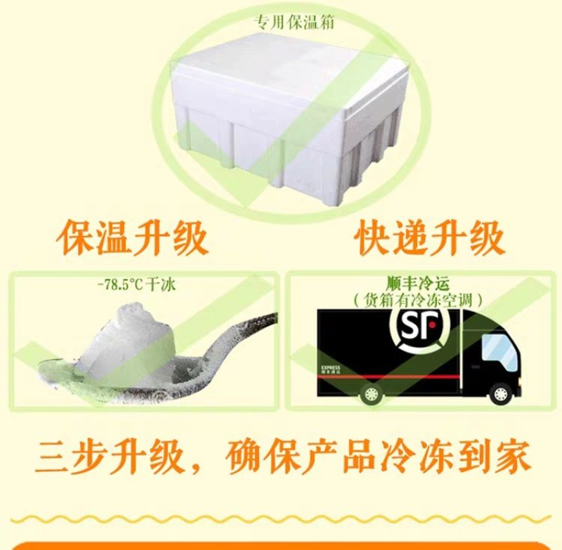 泰国金枕头榴莲肉无核3KG速冻榴莲果肉泥冰榴莲酱烘培冷冻
