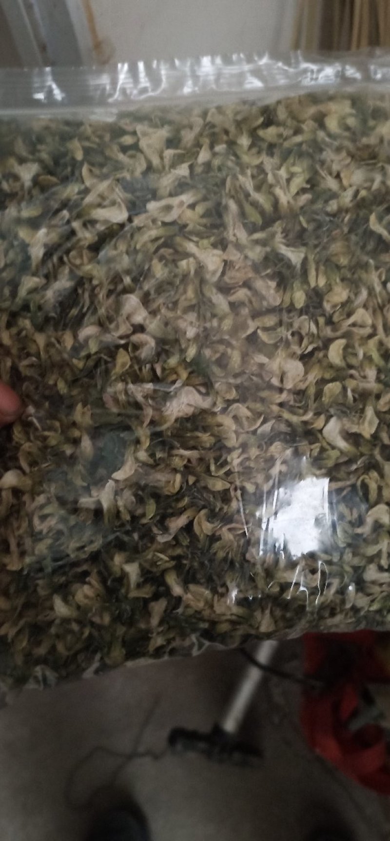 20年新产美味疏槐花干1.5斤袋装包邮满十斤20元/斤包