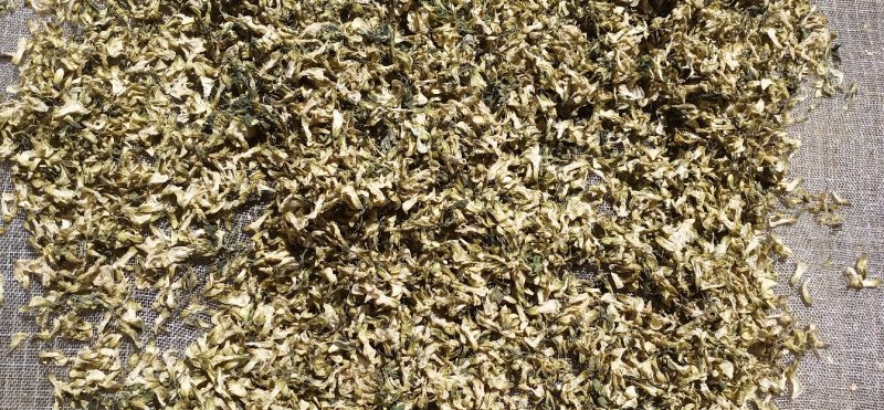20年新产美味疏槐花干1.5斤袋装包邮满十斤20元/斤包