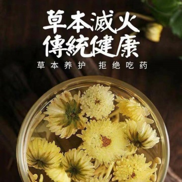 金银花特级清香花草茶叶搭配菊花茶枸杞叶泡水去清热去火凉茶