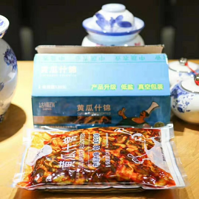 可视频看货达福琪酱菜散装袋装厂家直供咸菜批发黄瓜什锦