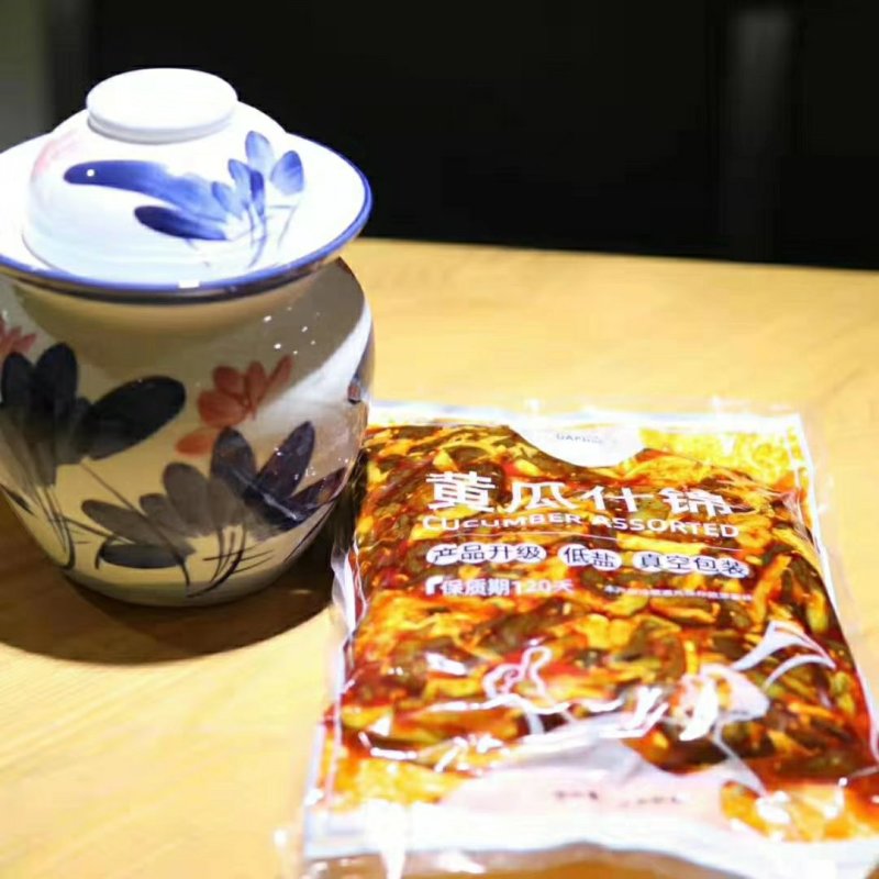 可视频看货达福琪酱菜散装袋装厂家直供咸菜批发黄瓜什锦