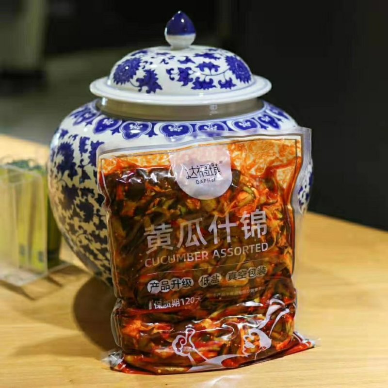 可视频看货达福琪酱菜散装袋装厂家直供咸菜批发黄瓜什锦