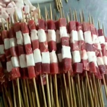 内蒙古锡林郭勒草原羊肉串，精选羔羊元宝肉，供应烧烤店