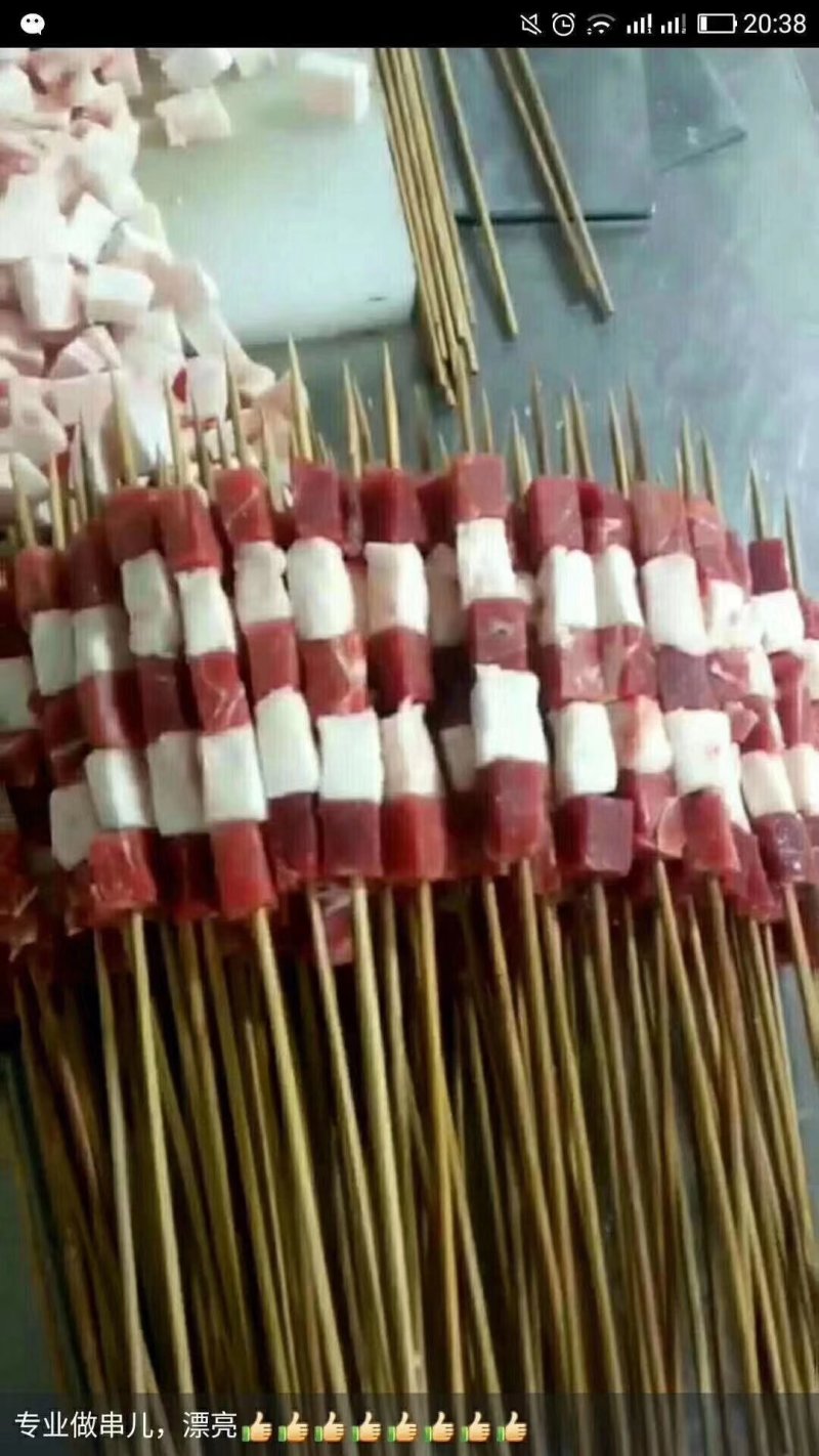 内蒙古锡林郭勒草原羊肉串，精选羔羊元宝肉，供应烧烤店