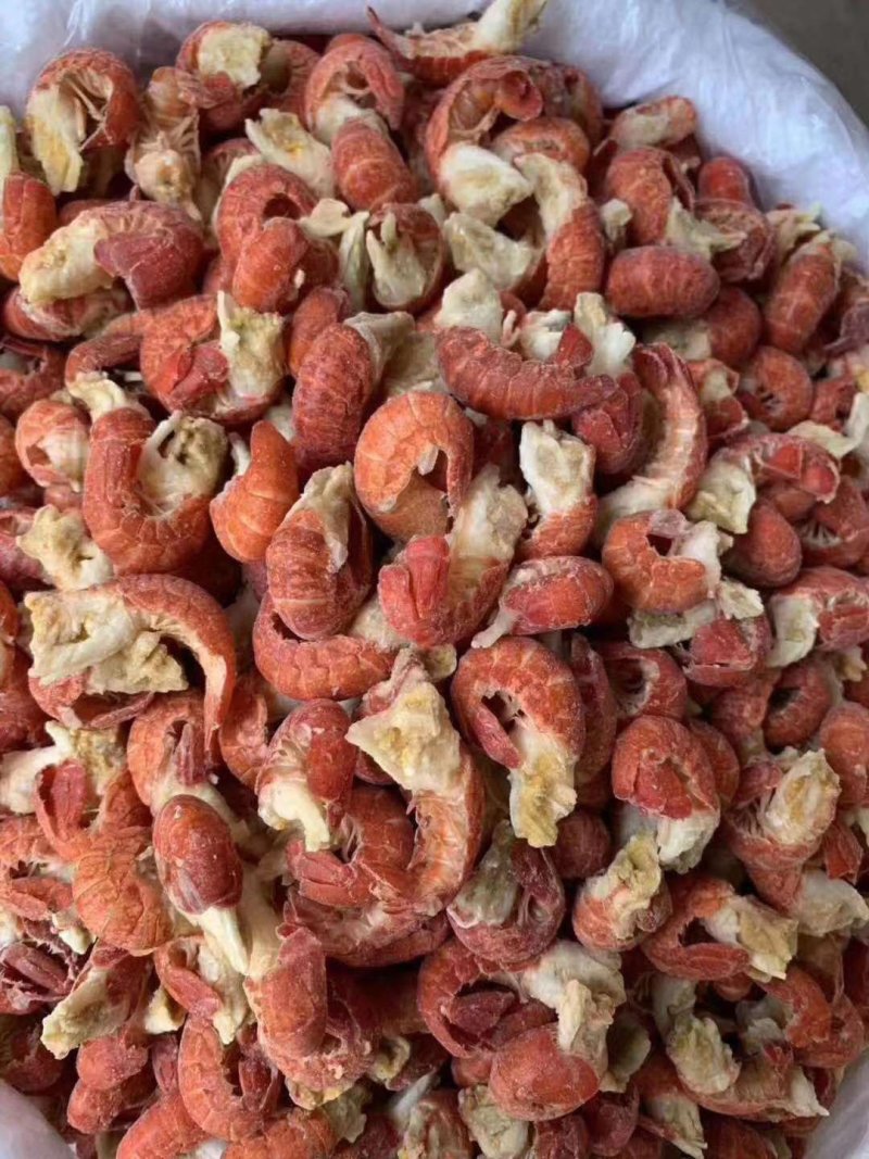 大量干货龙虾虾尾
