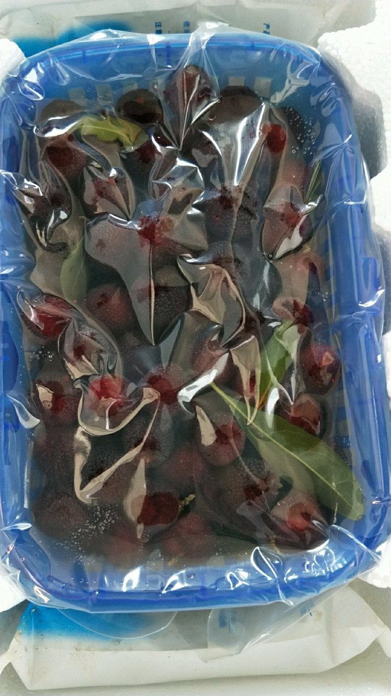 各种包装箱，各种好吃的杨梅