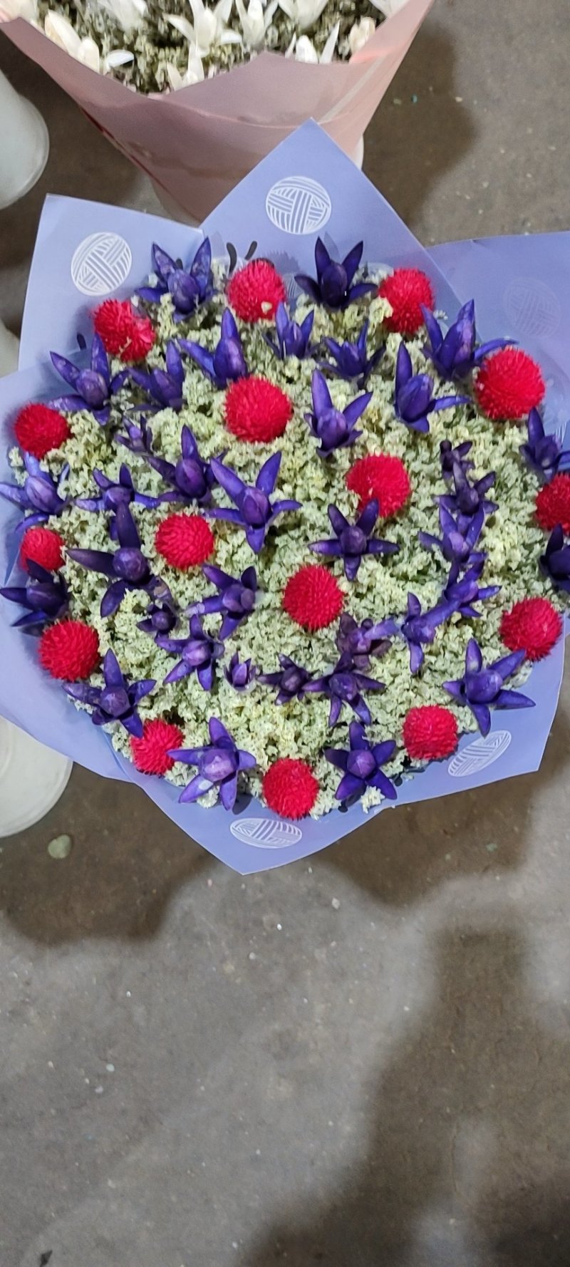 混搭勿忘我干花情人草干花，水晶花干花
