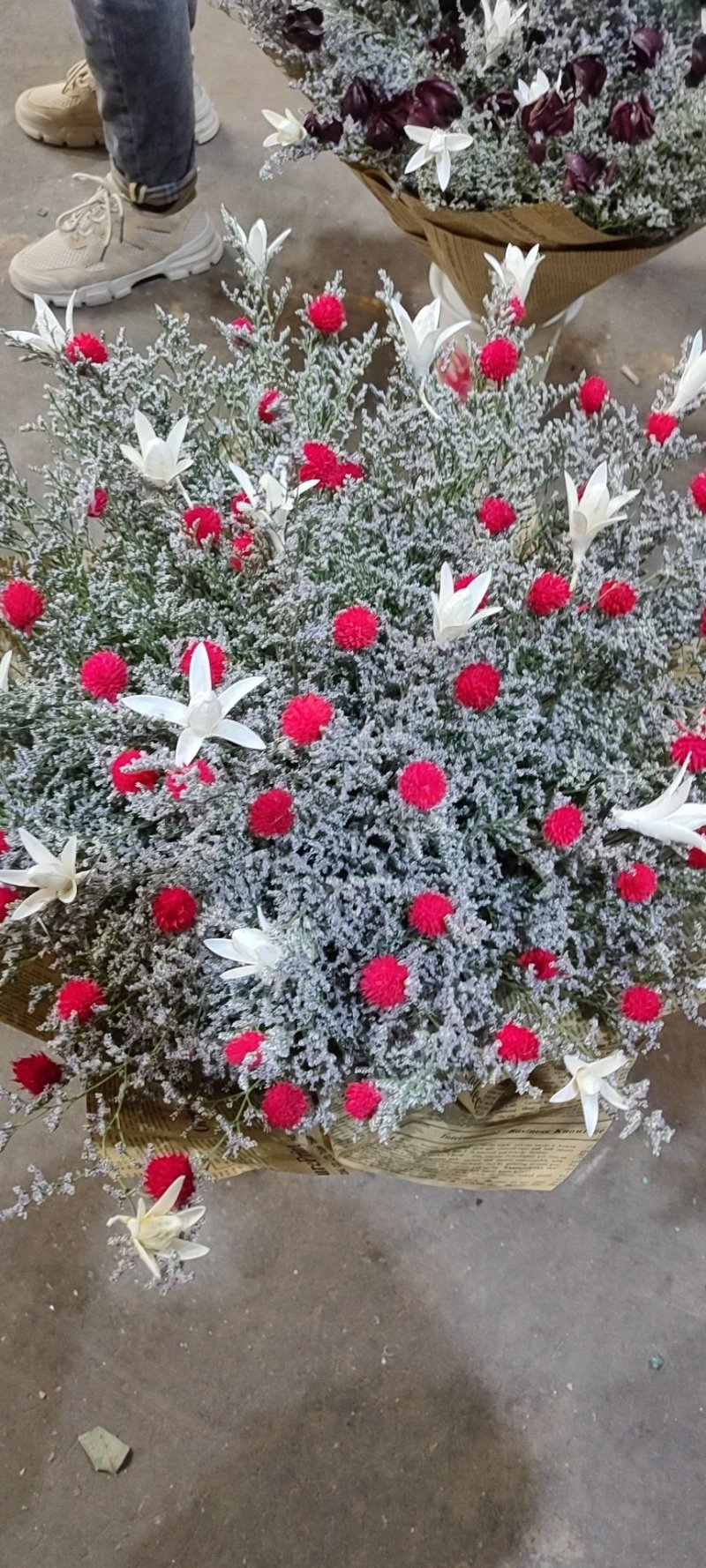 混搭勿忘我干花情人草干花，水晶花干花