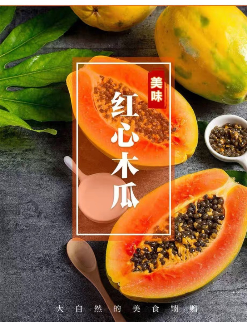 一件代发包邮，10斤甜心木瓜，坏果包赔！！