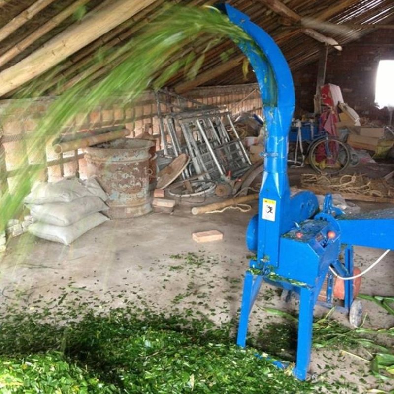 家用电铡草机干湿两用铡草揉丝机自进料铡揉一体机