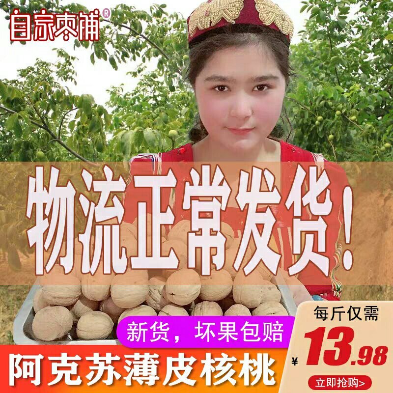2023新疆纸皮核桃一手货源新货，诚信经营