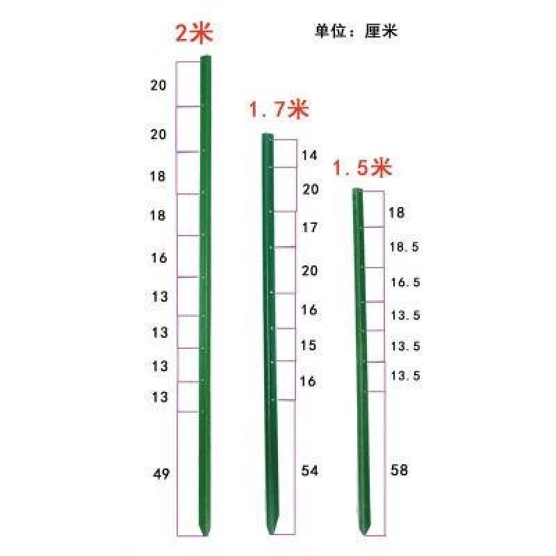 围栏网立柱轨道钢实心Y型柱加厚尖头柱养殖牛羊围栏网立柱