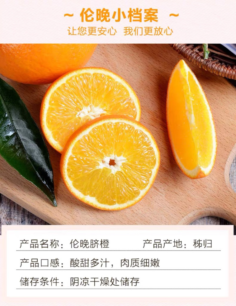 春橙伦晚脐橙原产地当季脐橙秭归甜橙子橙现摘10斤包邮