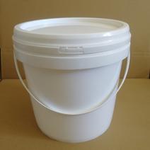 5L带盖圆形水桶5公斤白色带提手密封塑料桶