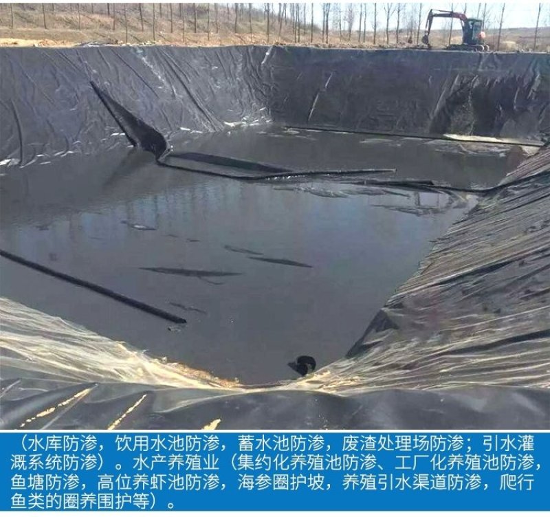鱼塘藕塘防渗膜水池防渗膜虾塘防渗膜土工膜