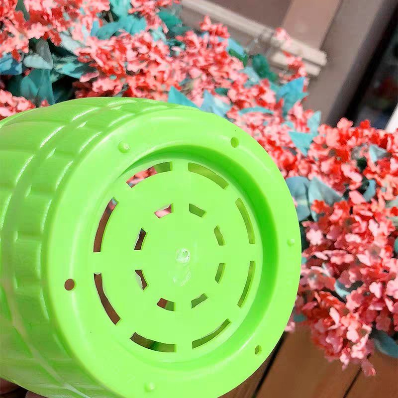 木桶塑料花盆花盆绿萝仿陶瓷多肉树脂盆栽小花盆圆形大号加厚