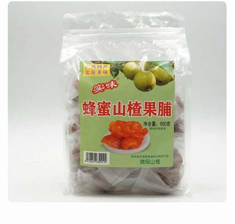 德保蜂蜜山楂果脯酸甜可口回味无穷