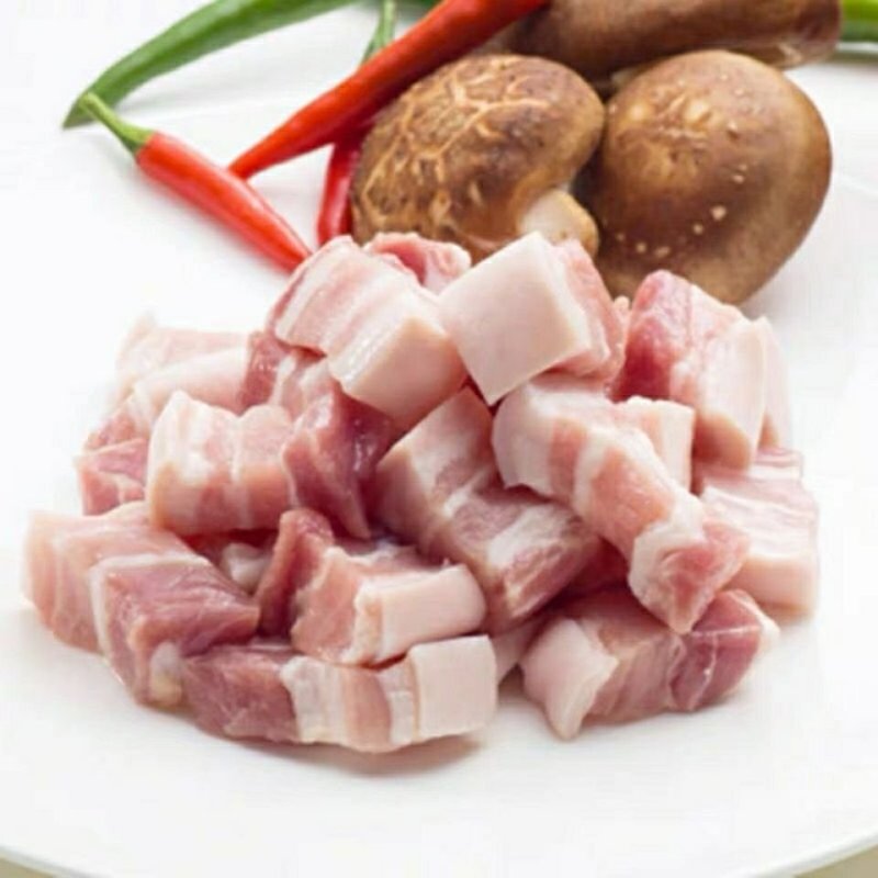 新鲜冷冻切块猪肉丁20斤一件