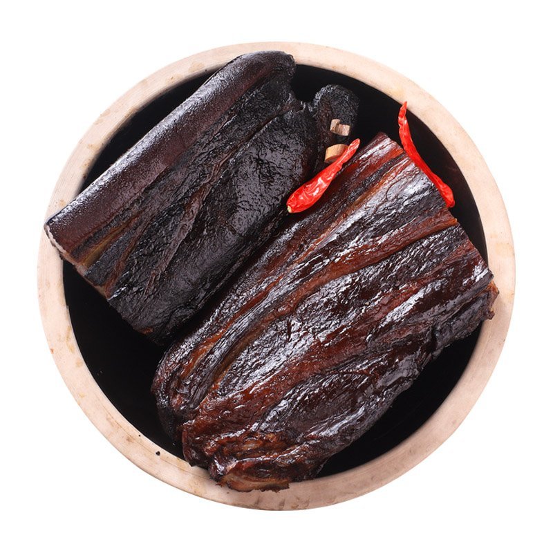 柴火烟熏腊肉(有红。黑前腿腊肉。有散装的。真空包装的