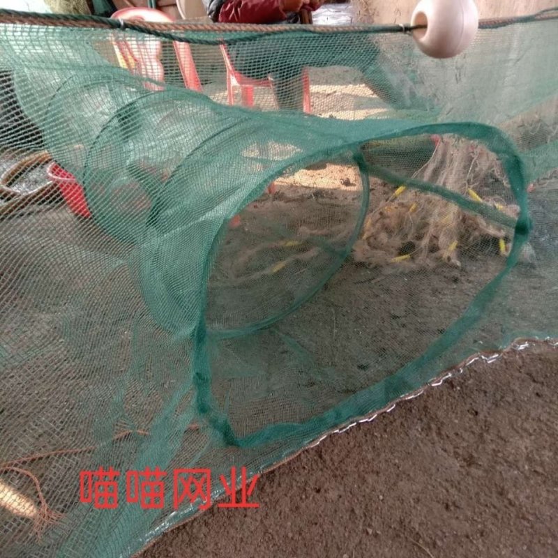 渔网虎口渔网捕鱼网拦河网捕鱼笼捕虾笼折叠自动迷魂阵八字网