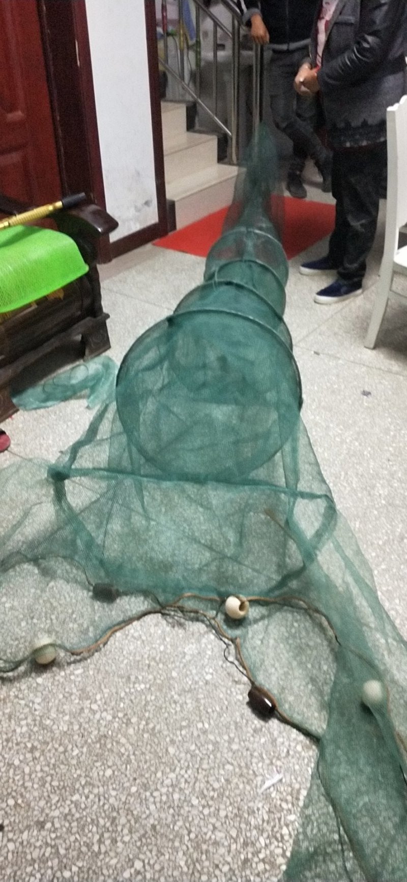 渔网虎口渔网捕鱼网拦河网捕鱼笼捕虾笼折叠自动迷魂阵八字网