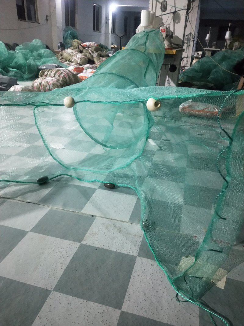 渔网虎口渔网捕鱼网拦河网捕鱼笼捕虾笼折叠自动迷魂阵八字网