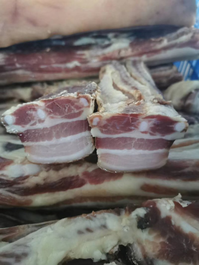 风干挑刺五花腊肉(后腿25.5/斤支持一件代发支持样品，