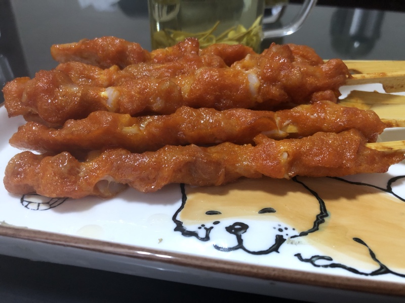 骨肉相连，鸡肉串，奥尔良串