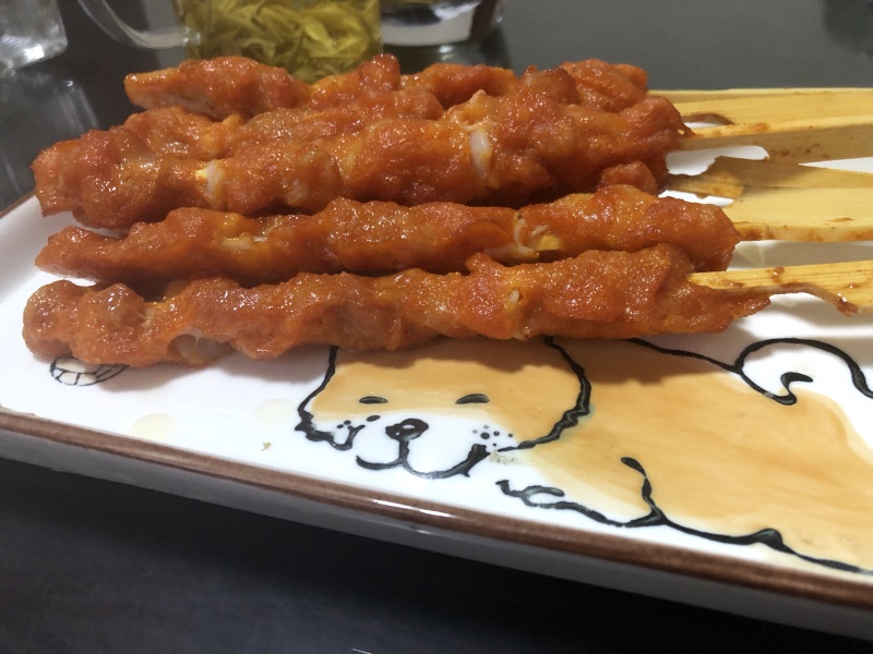 骨肉相连，鸡肉串，奥尔良串